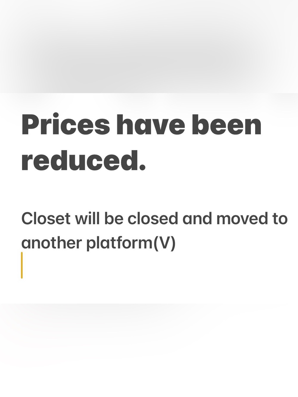 Reduced Prices Wall Sign - White with Black Text